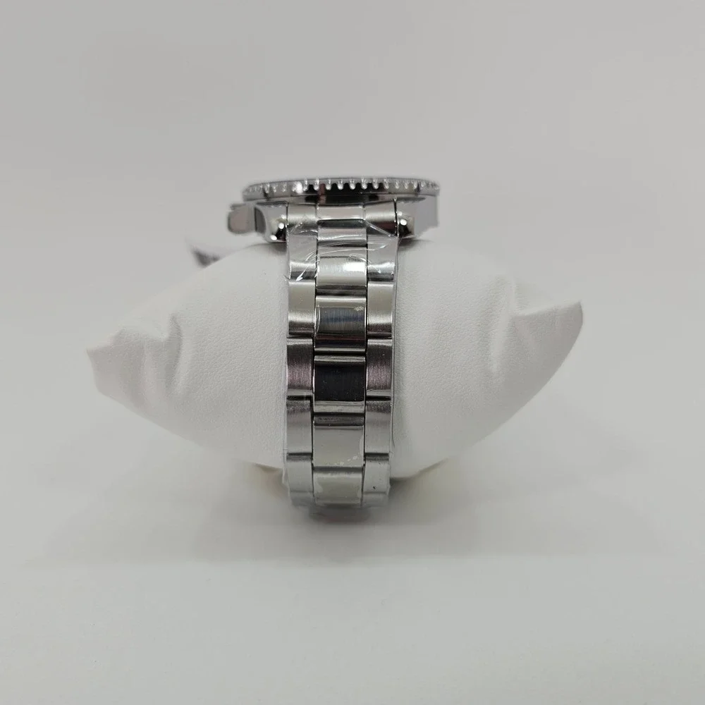 Montres Prestige MPW-0267 Mens Watch Black Dial Stainless Steel‎ Diver Style NEW